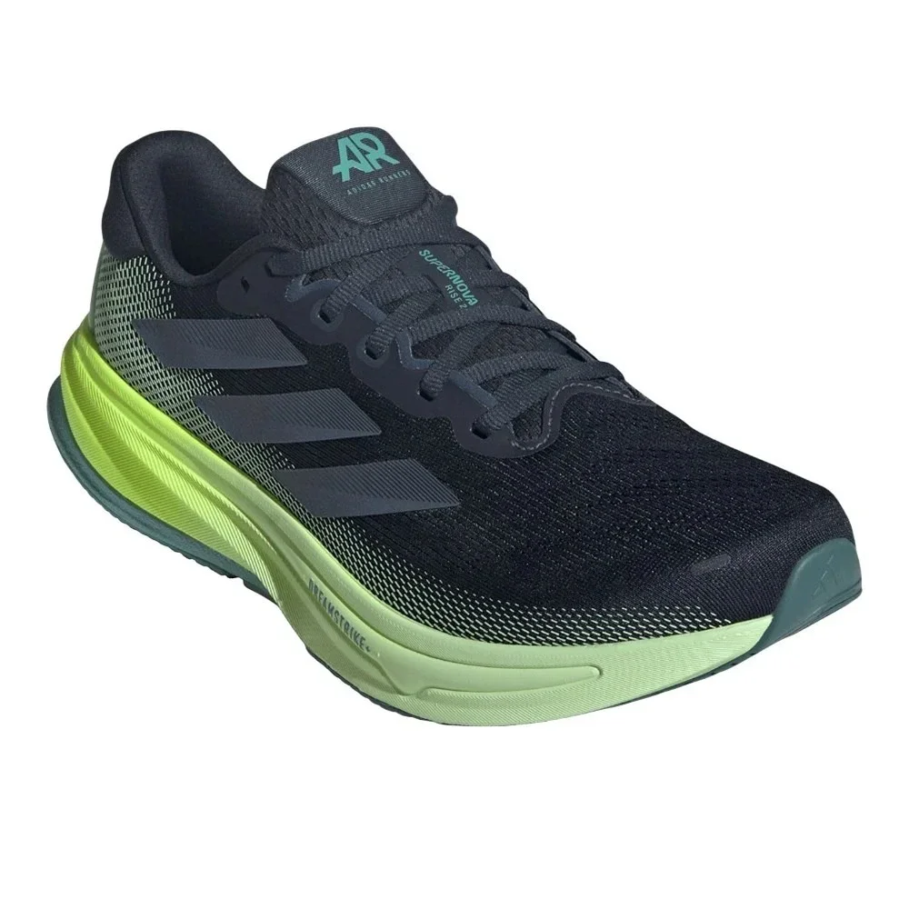 Mens Sz 10.5-adidas Supernova Rise 2 Running Black Sneakes Athletic Shoes JR9334